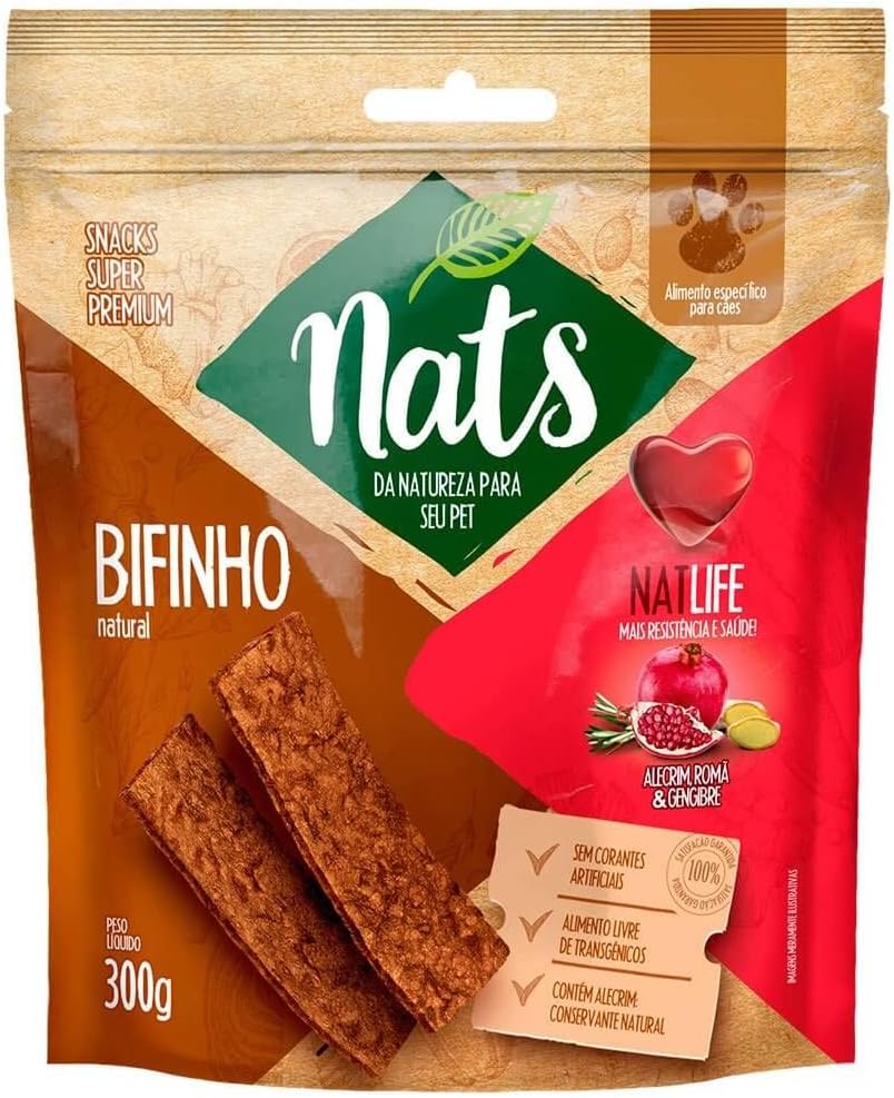 Bifinho Natural Natlife Nats para cães 300g