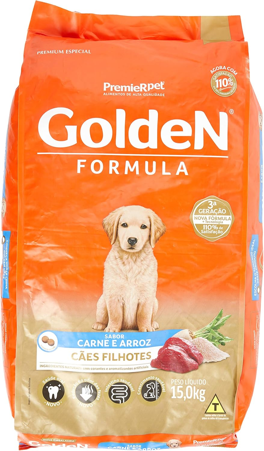 Golden Fórmula Filhote Carne e Arroz 15kg